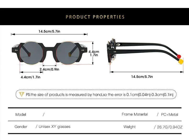 Unisex Half Frame Trendy Sunglasses with Custom Logo 2