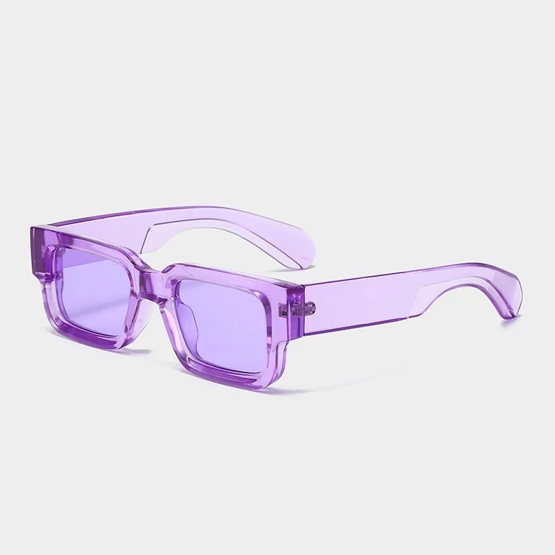 Vintage Rectangle Sunglasses UV400 Chunky Frames Unisex Fashion 11