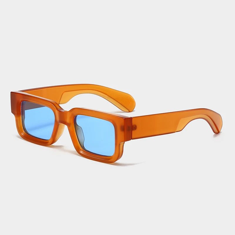 Vintage Rectangle Sunglasses UV400 Chunky Frames Unisex Fashion 6