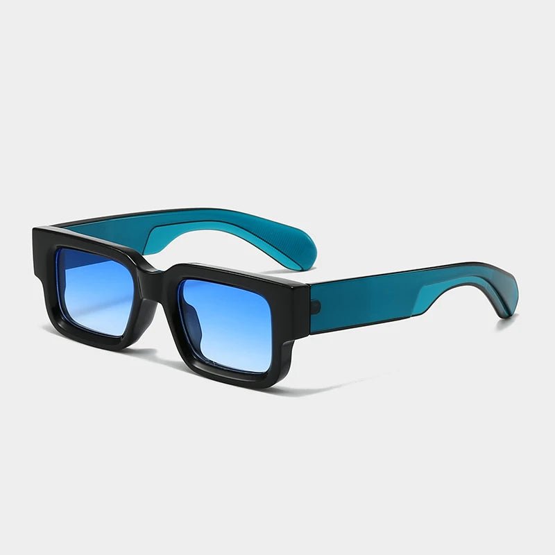 Vintage Rectangle Sunglasses UV400 Chunky Frames Unisex Fashion 9